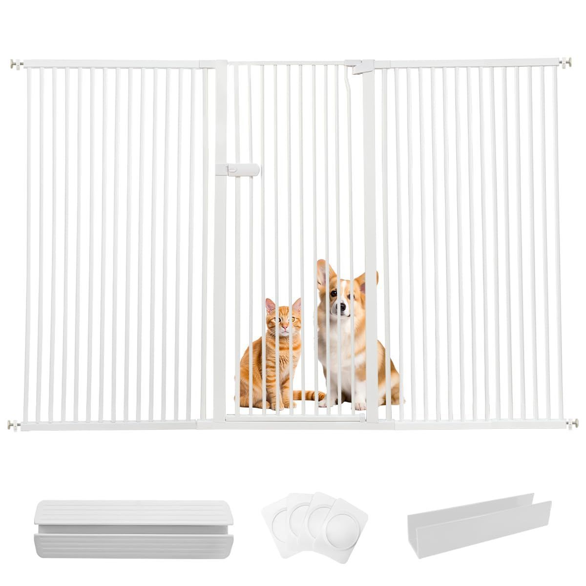 新着商品】RAKU ペットゲート 猫 高さ155cm 隙間間隔3.5cm ハイタイプ