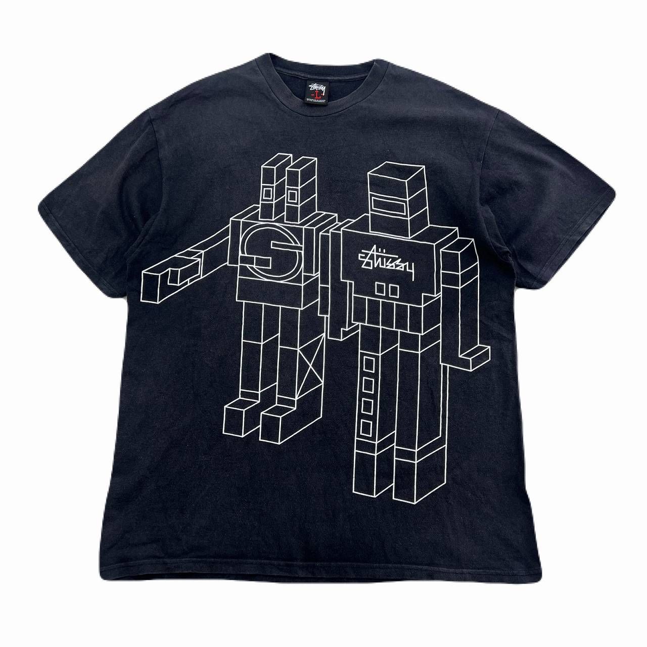 ステューシー Tシャツ メンズ Lサイズ ブラック 半袖 オールド 
