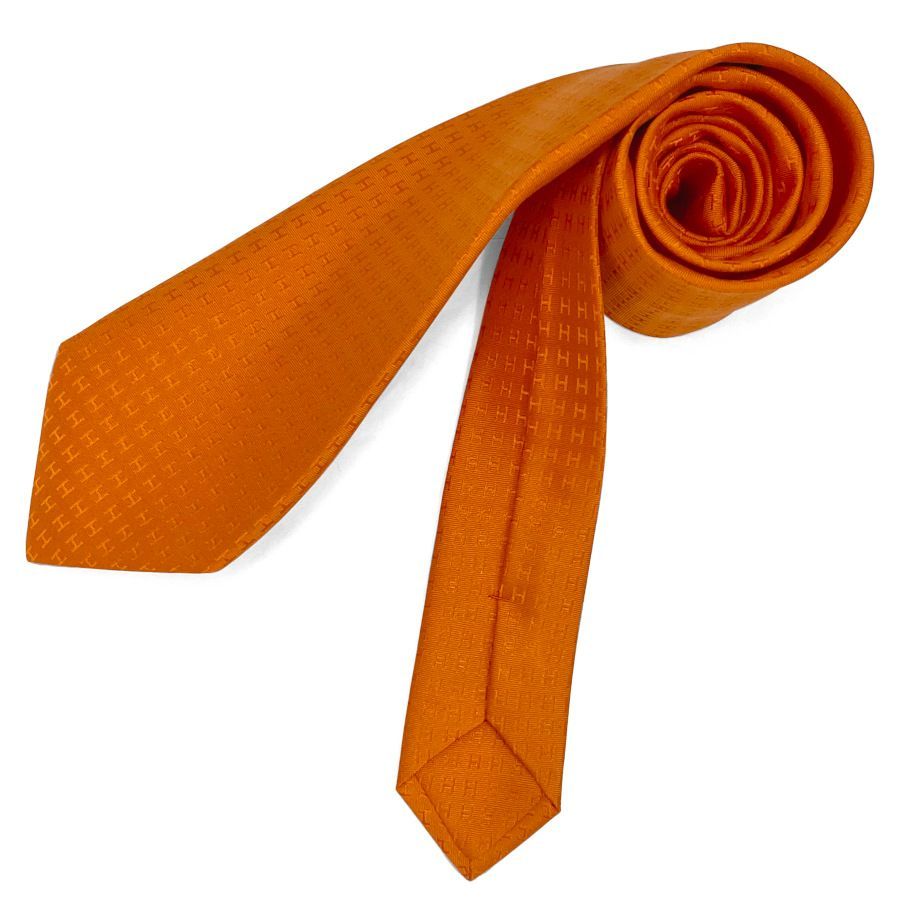 新品】エルメス HERMES ネクタイ H織りタイ 8 cm《 ファソネ H