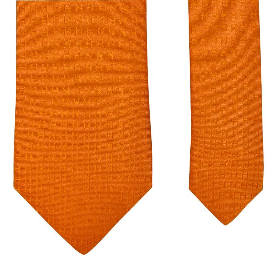 新品】エルメス HERMES ネクタイ H織りタイ 8 cm《 ファソネ H