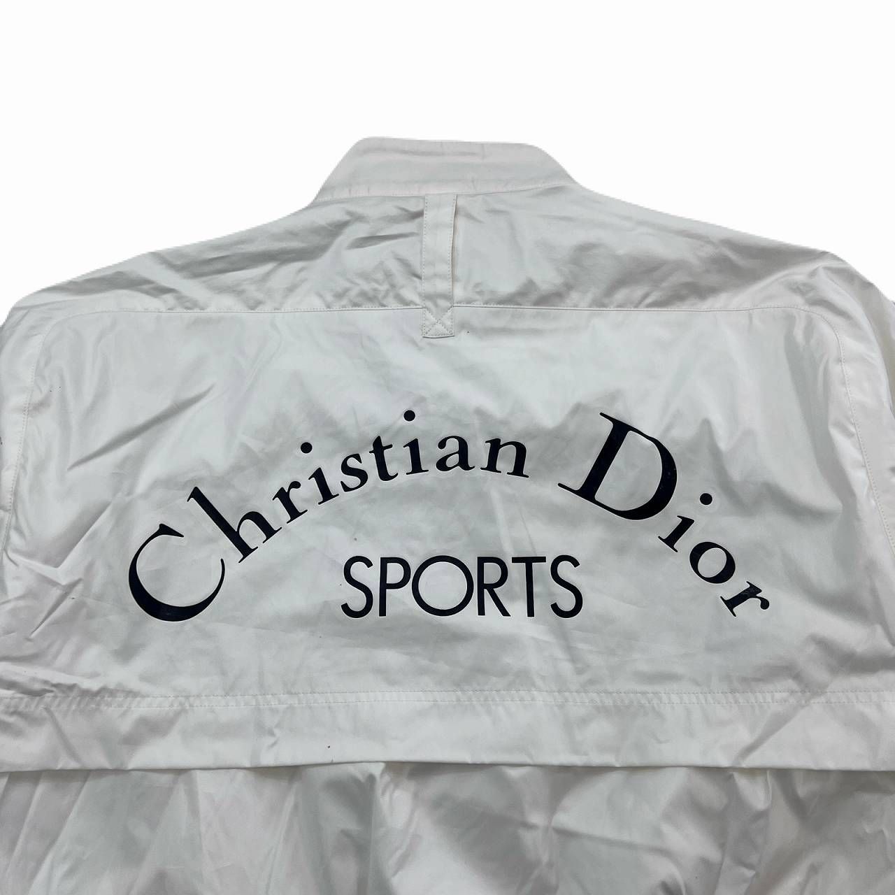 クリスチャンディオール ナイロンジャケット メンズ Lサイズ ホワイト