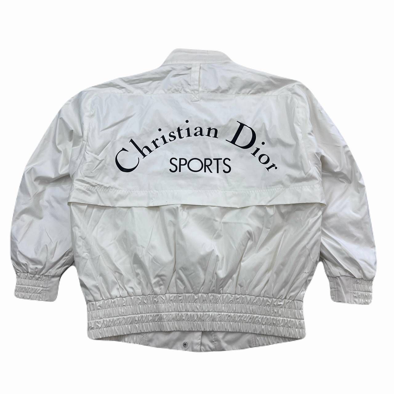 クリスチャンディオール ナイロンジャケット メンズ Lサイズ ホワイト