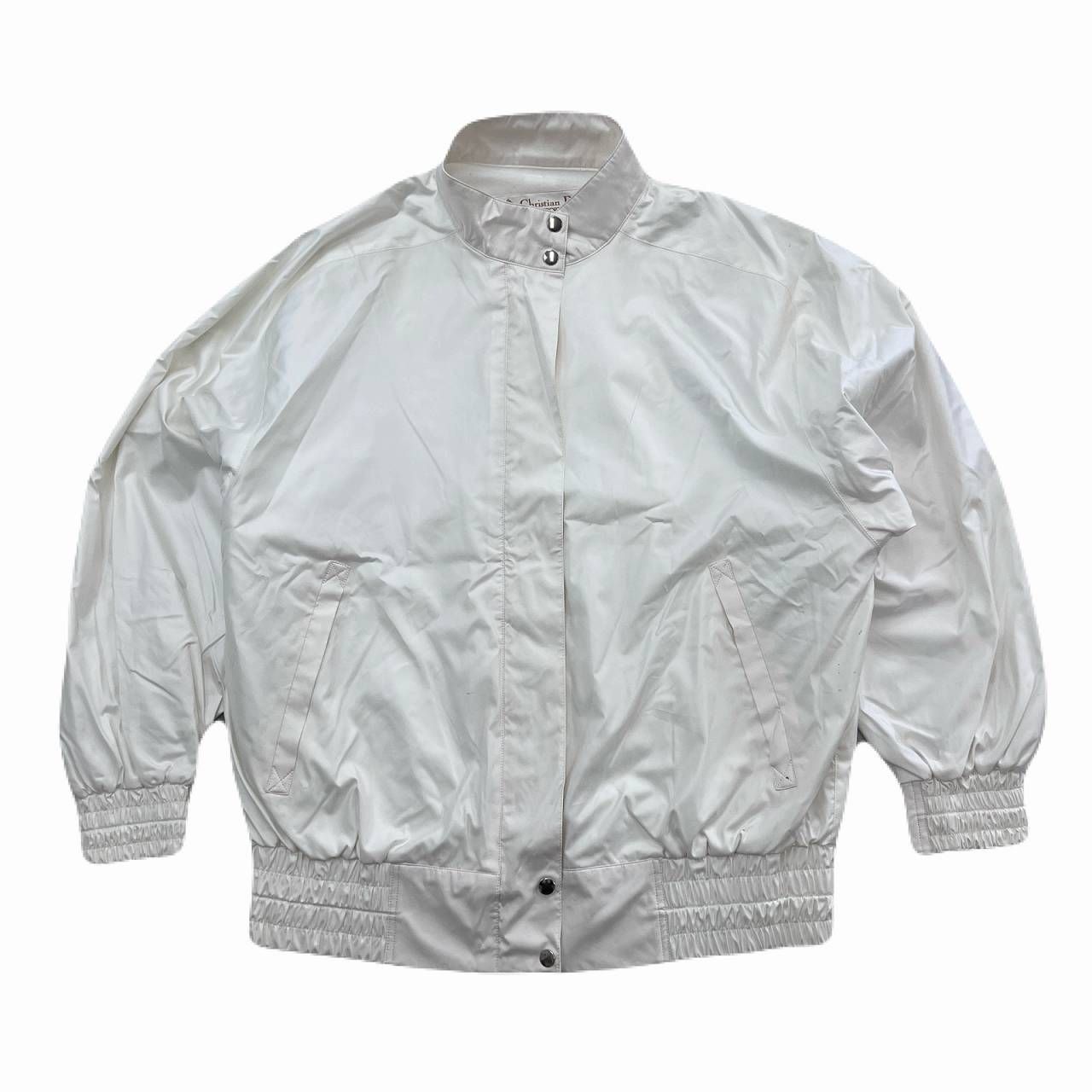 クリスチャンディオール ナイロンジャケット メンズ Lサイズ ホワイト