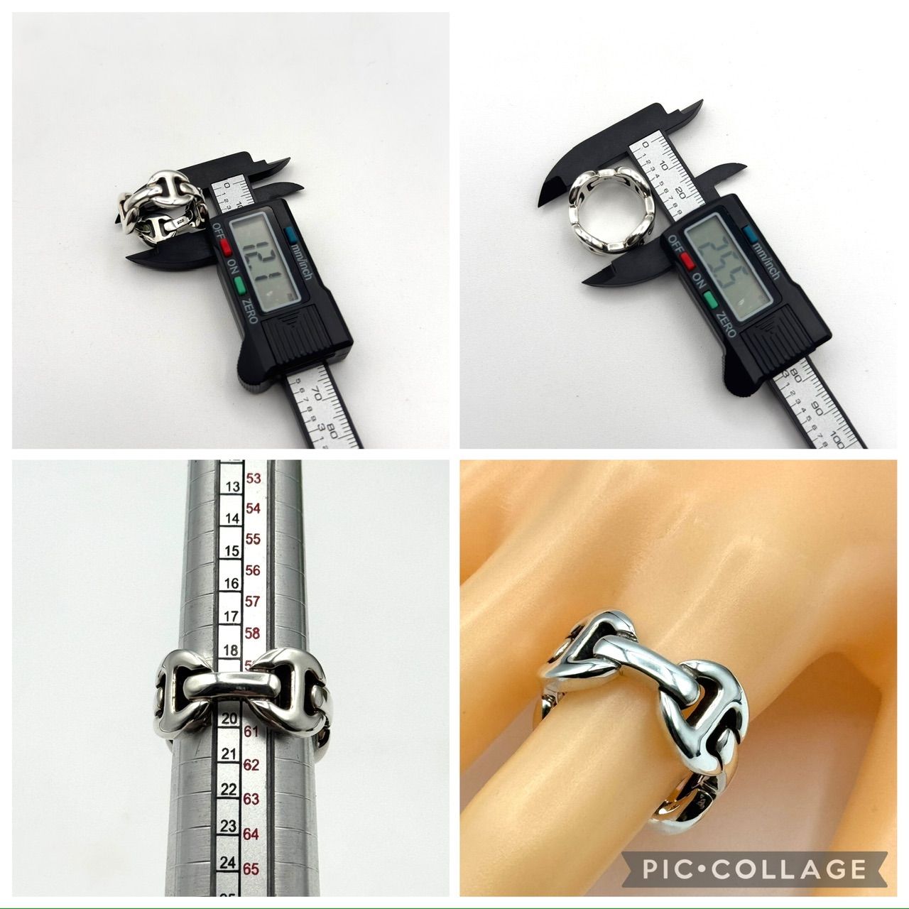 19号】ホーセンブース QUAD LINK クワッドリンク 4コマ 925 指輪 2-103