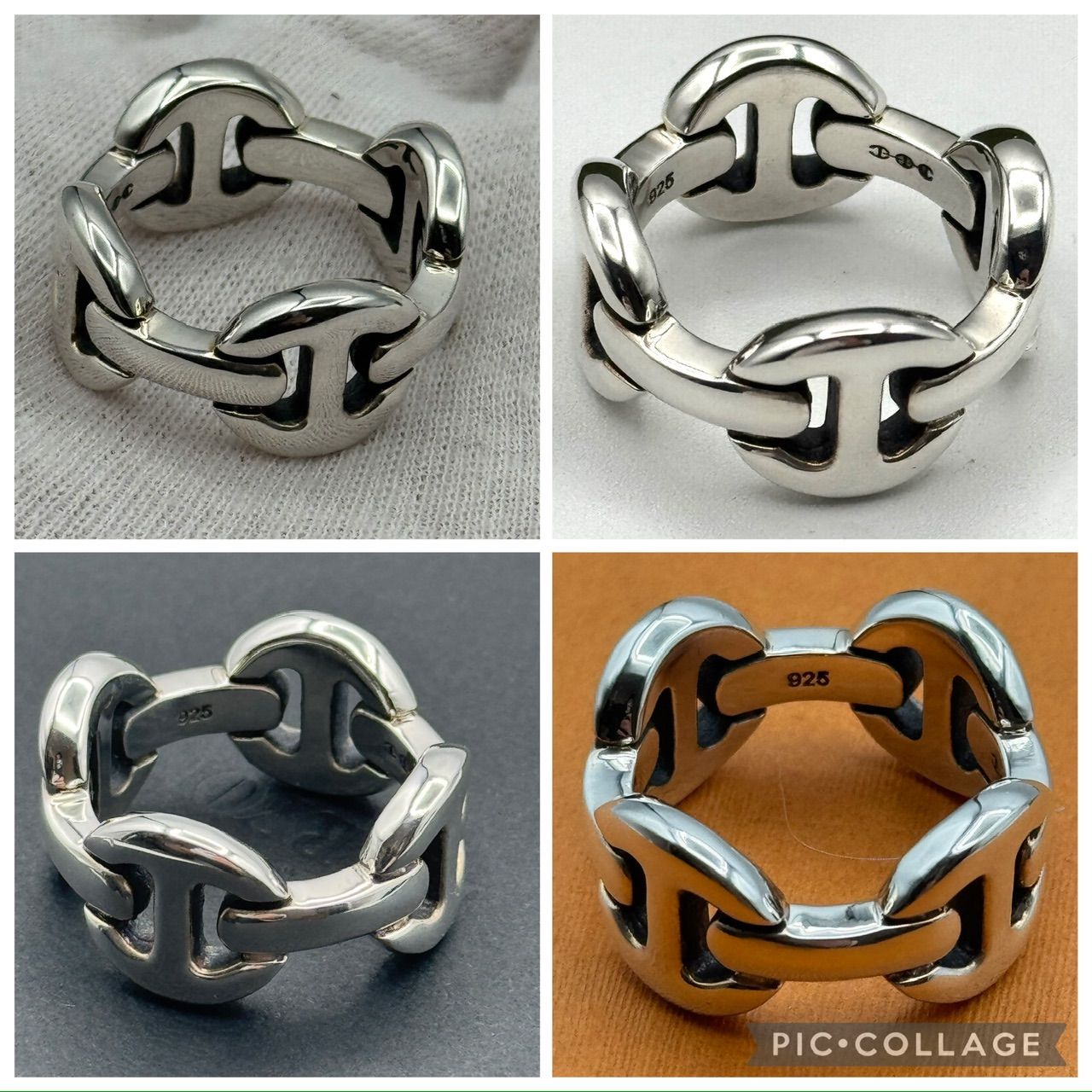 19号】ホーセンブース QUAD LINK クワッドリンク 4コマ 925 指輪 2-103