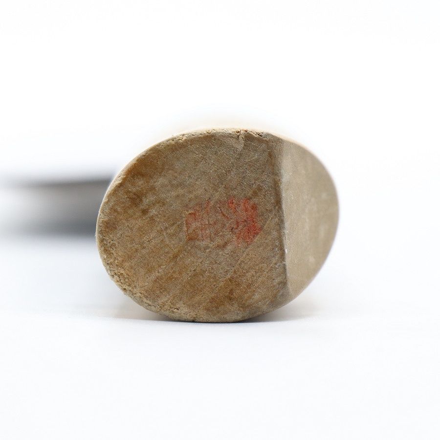 築地正本 秀 鰻裂き包丁 六寸半 小判型柄 鞘付き 刃渡り約195mm 和包丁