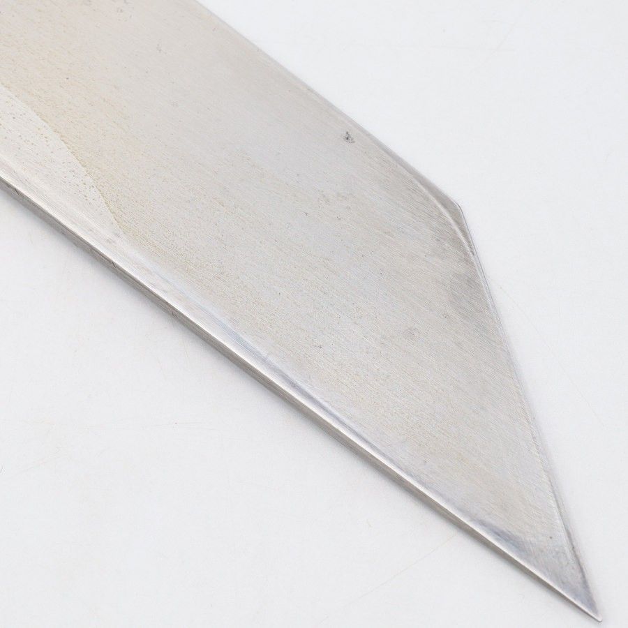 築地正本 秀 鰻裂き包丁 六寸半 小判型柄 鞘付き 刃渡り約195mm 和包丁