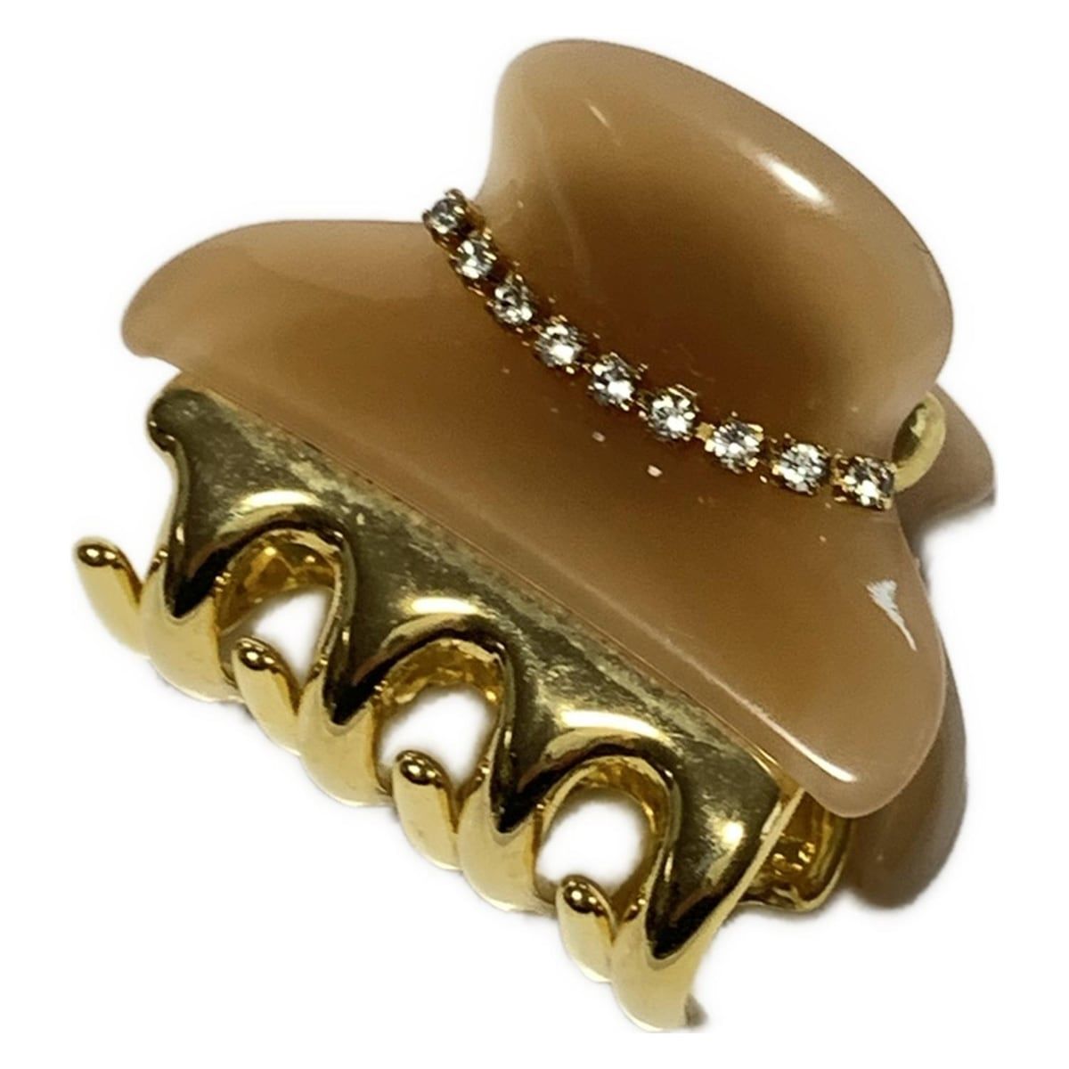 acca(アッカ) アクセサリー - ベージュ×ゴールド×クリア ヘアクリップ