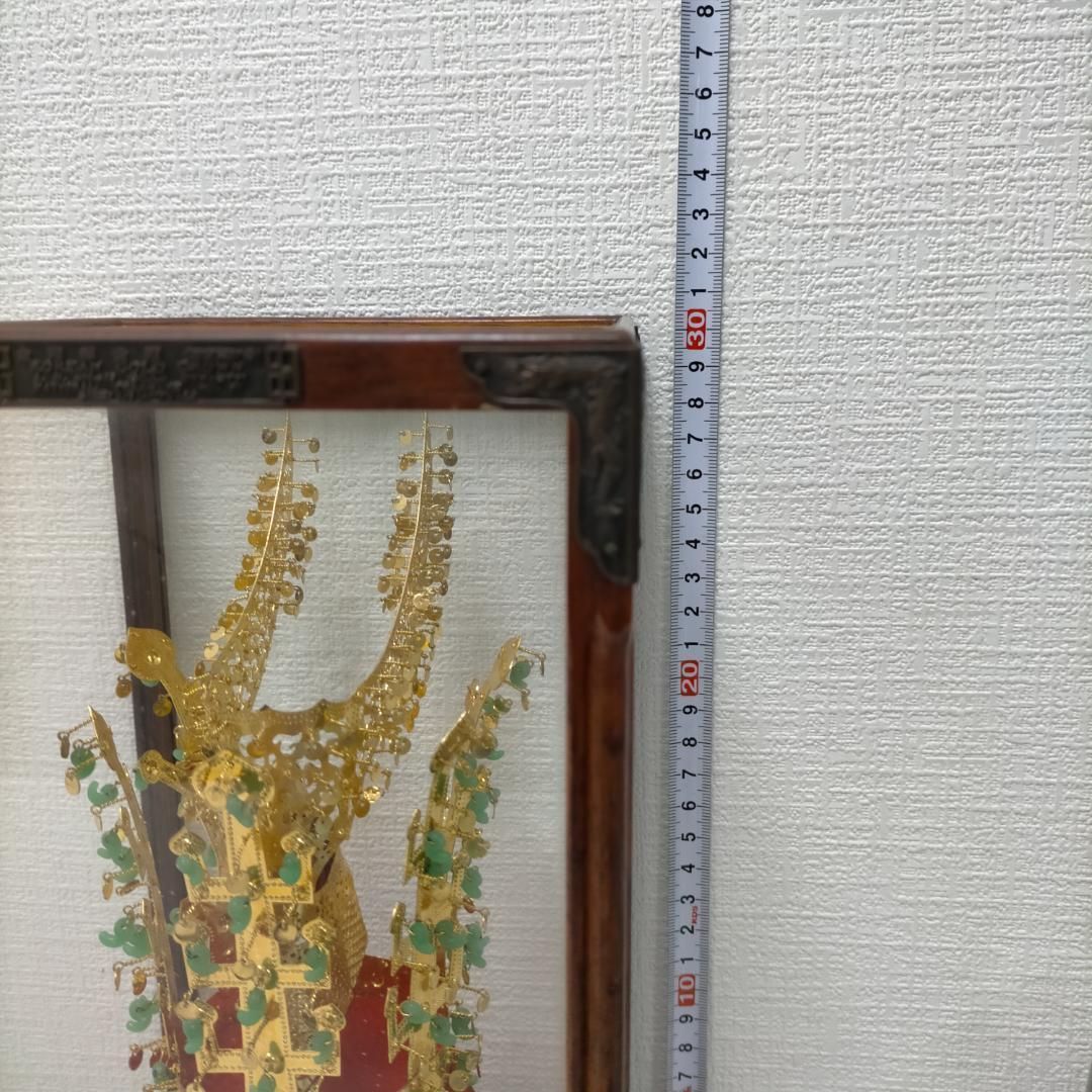 金冠塚 新羅 国王 金冠 レプリカ 韓国 古代王朝 王冠 模型 ガラス 