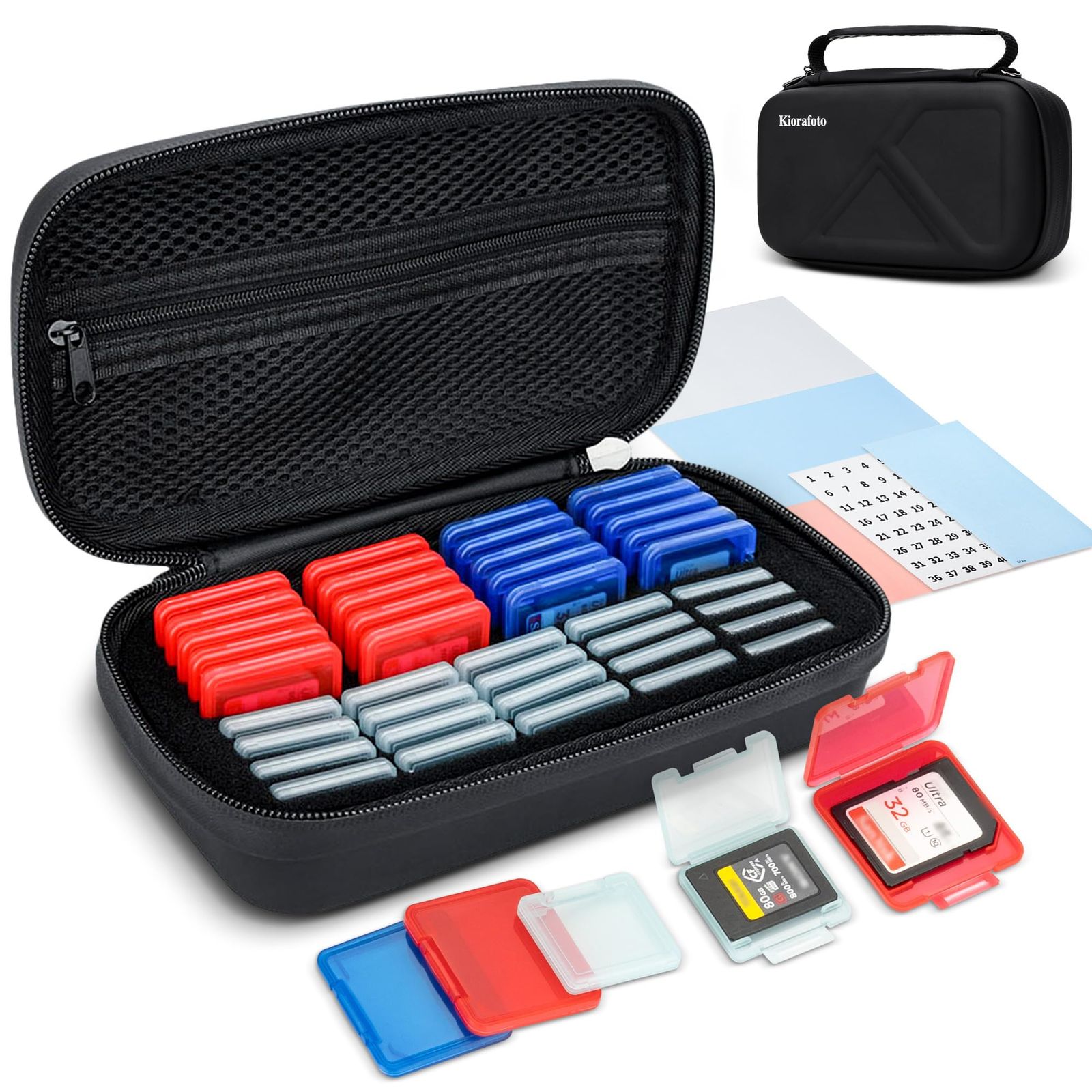 大容量 EVAハード収納ケース 20枚 CFexpress Type A + 20枚 SD SDHC