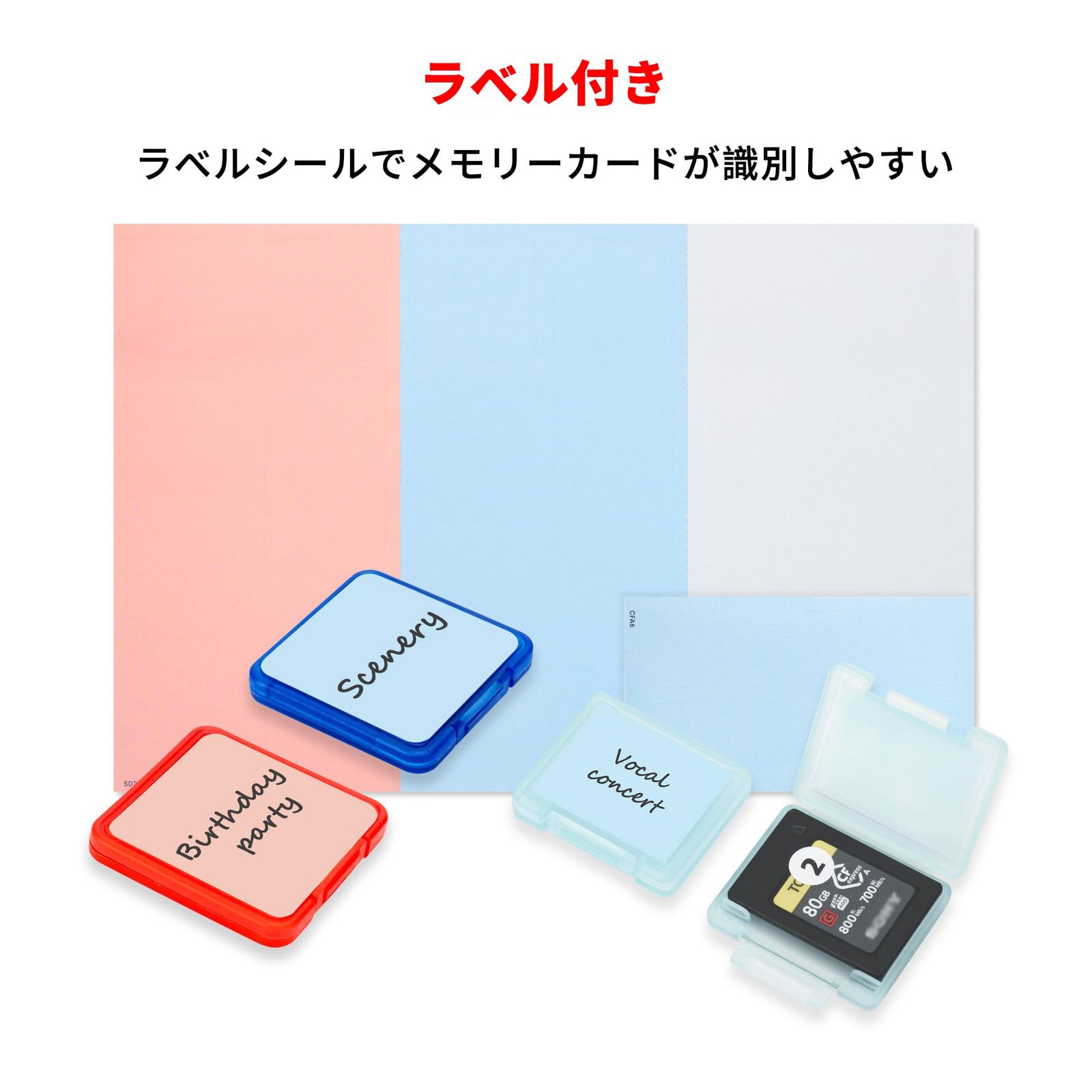 大容量 EVAハード収納ケース 20枚 CFexpress Type A + 20枚 SD SDHC