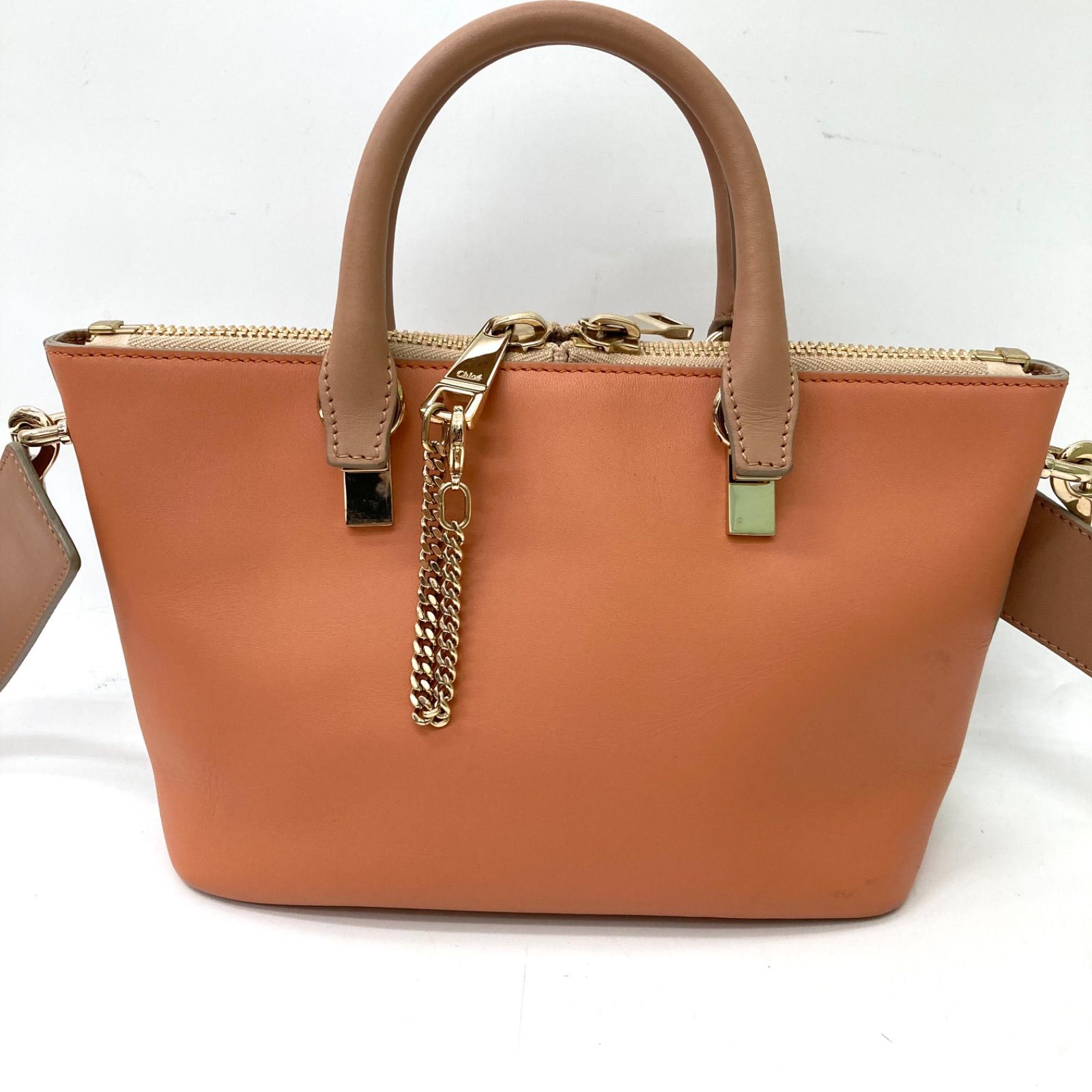 極美品❤️ Chloe クロエ ベイリー 2way トートバッグ Chloe】クロエ ベイリー 2WAY ショルダーバッグ ハンドバッグ 2トーン