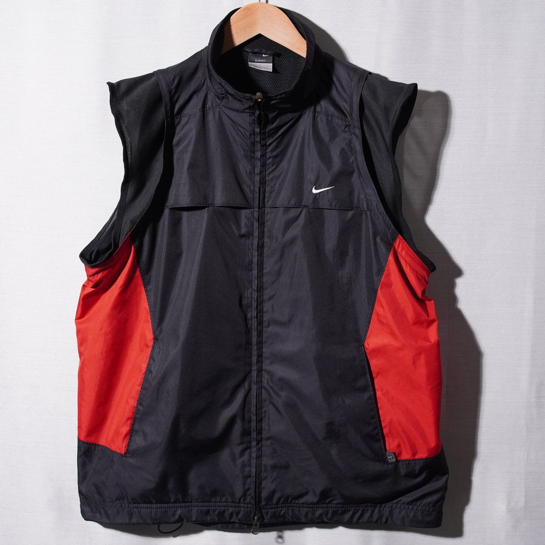 ナイキ NIKE 袖脱着 2WAY ナイロンジャケット ナイロンベスト M 大きめ