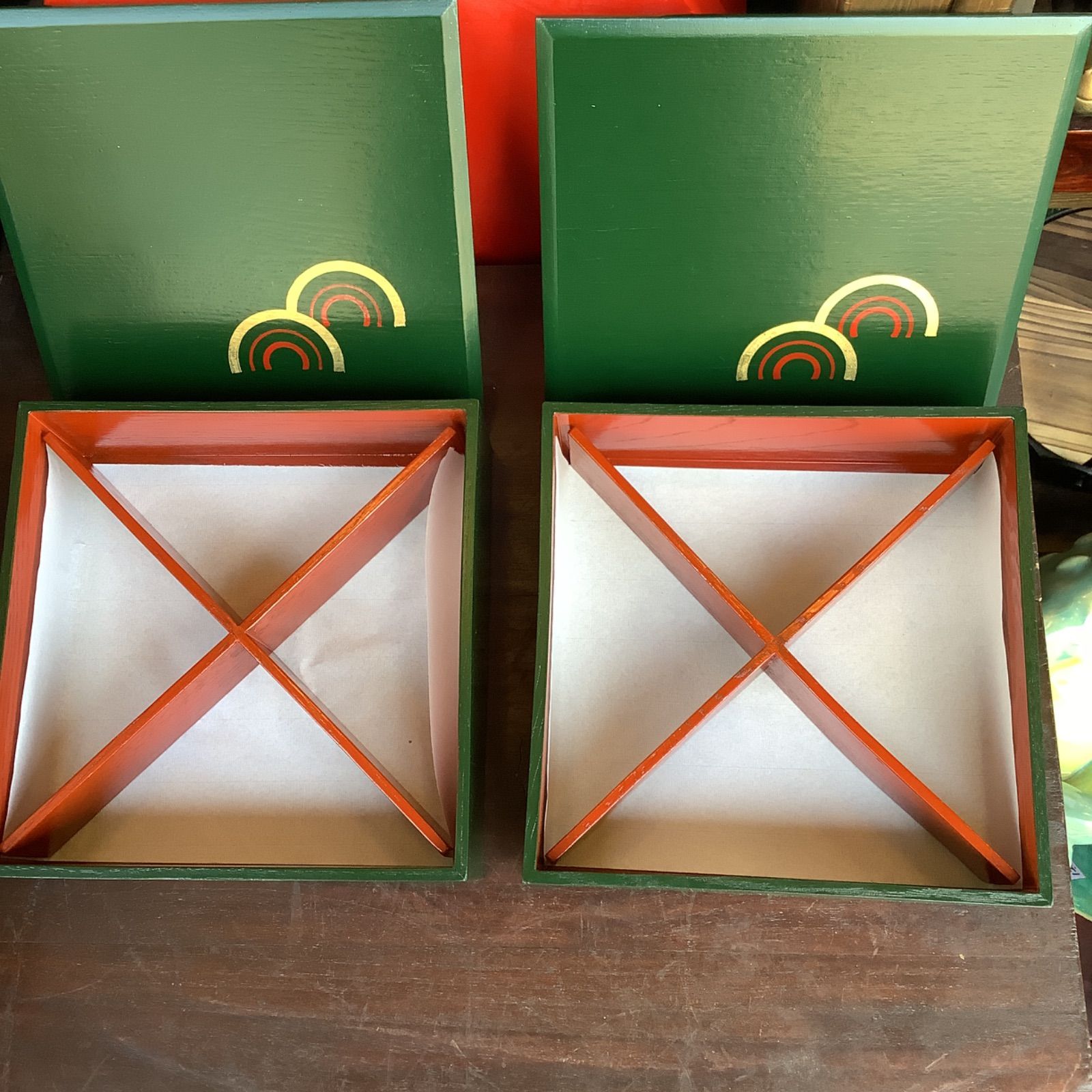 未使用 山田平安堂 宮内庁御用達 漆 漆器 お重箱 お重 和食器 おせち