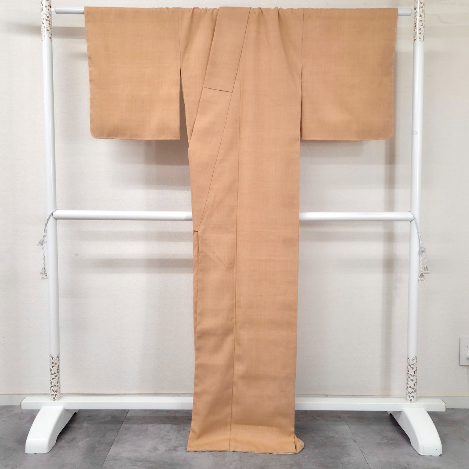 美品 逸品 上品 重要無形文化財 本場結城紬 正絹 無地 K1180 - メルカリ