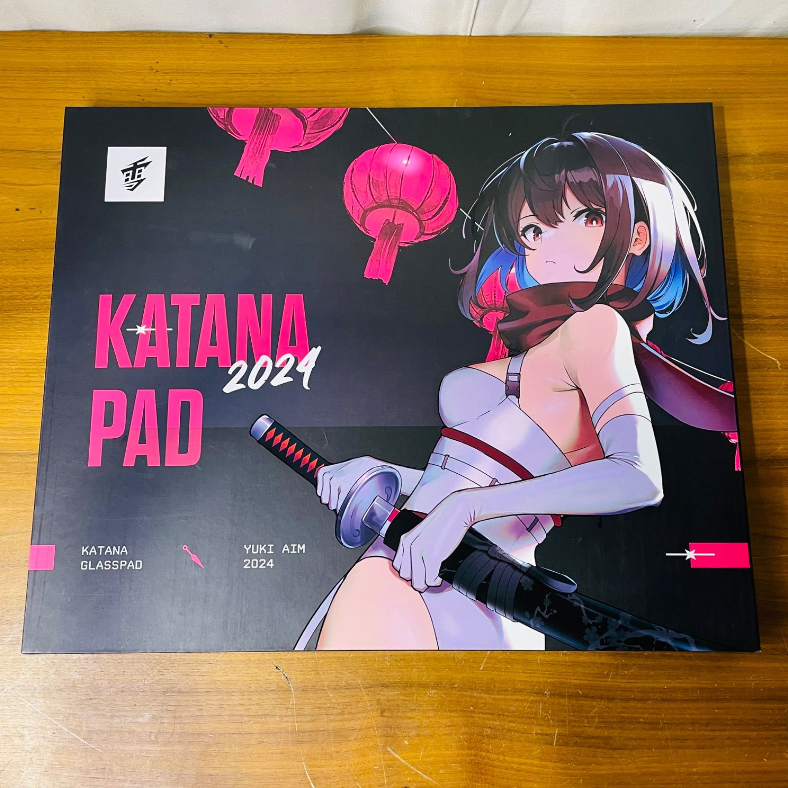 nr/2.16/8】Yuki Aim製 KATANA GLASSPAD 2024 ガラスマウスパッド
