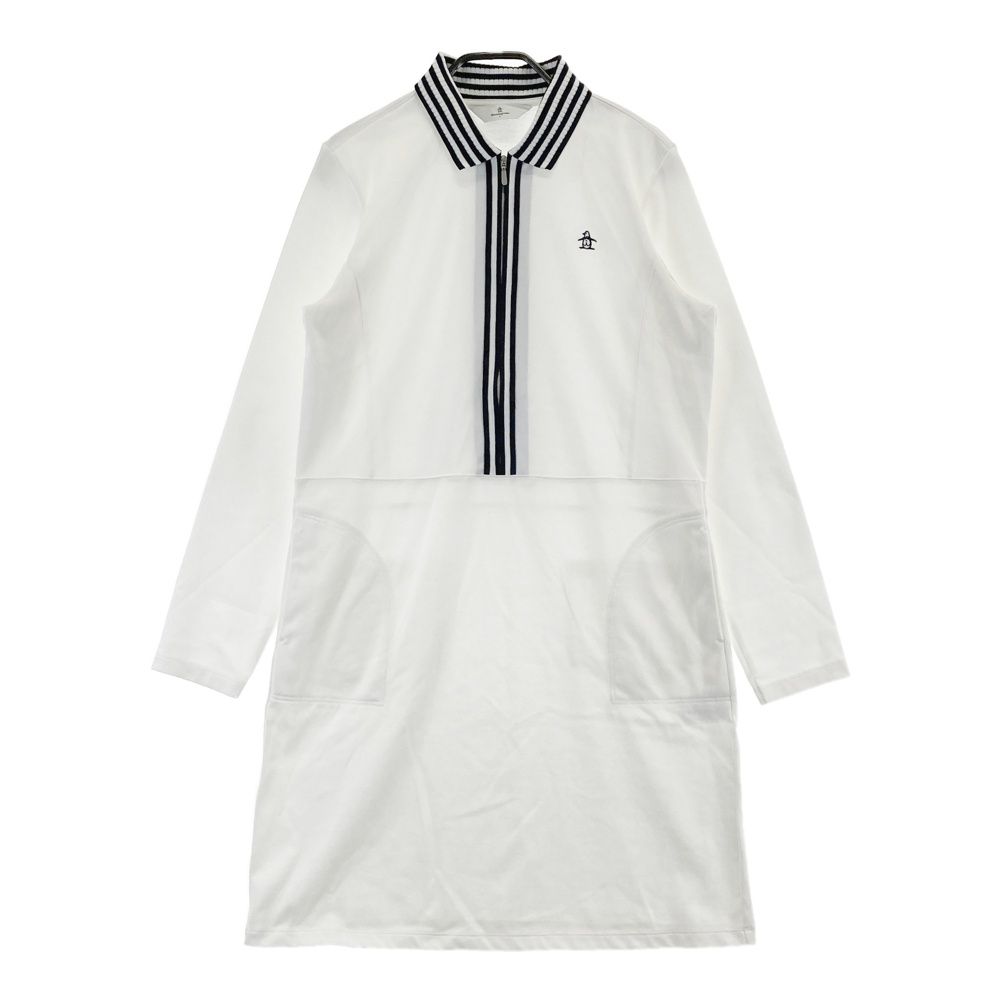 サイズ：L MUNSING WEAR マンシングウェア 長袖ワンピース ホワイト系
