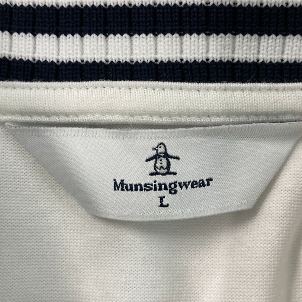 サイズ：L MUNSING WEAR マンシングウェア 長袖ワンピース ホワイト系