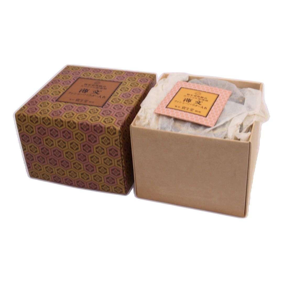 資生堂 花椿会 記念品】 ファンシーパウダー入れ コンパクト ミラー 箱