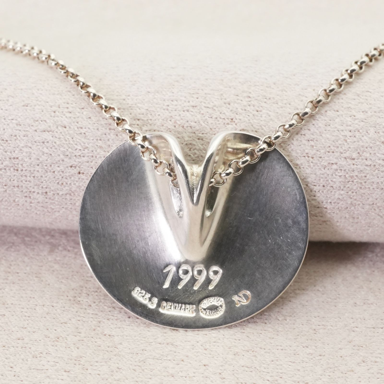 美品 ジョージジェンセン ヘマタイト ネックレス SV 1999/25-3131