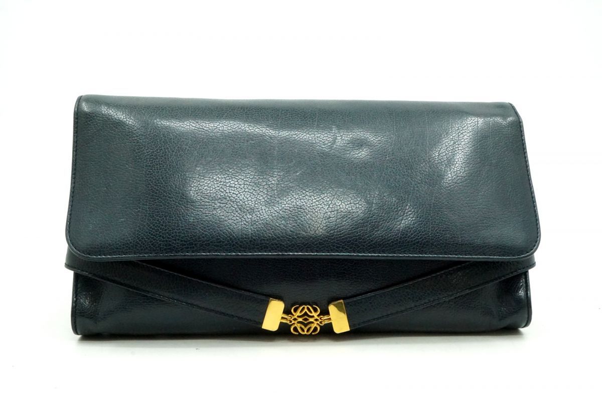 ロエベ ヴィンテージ クラッチ バッグ セカンドバッグ アナグラム