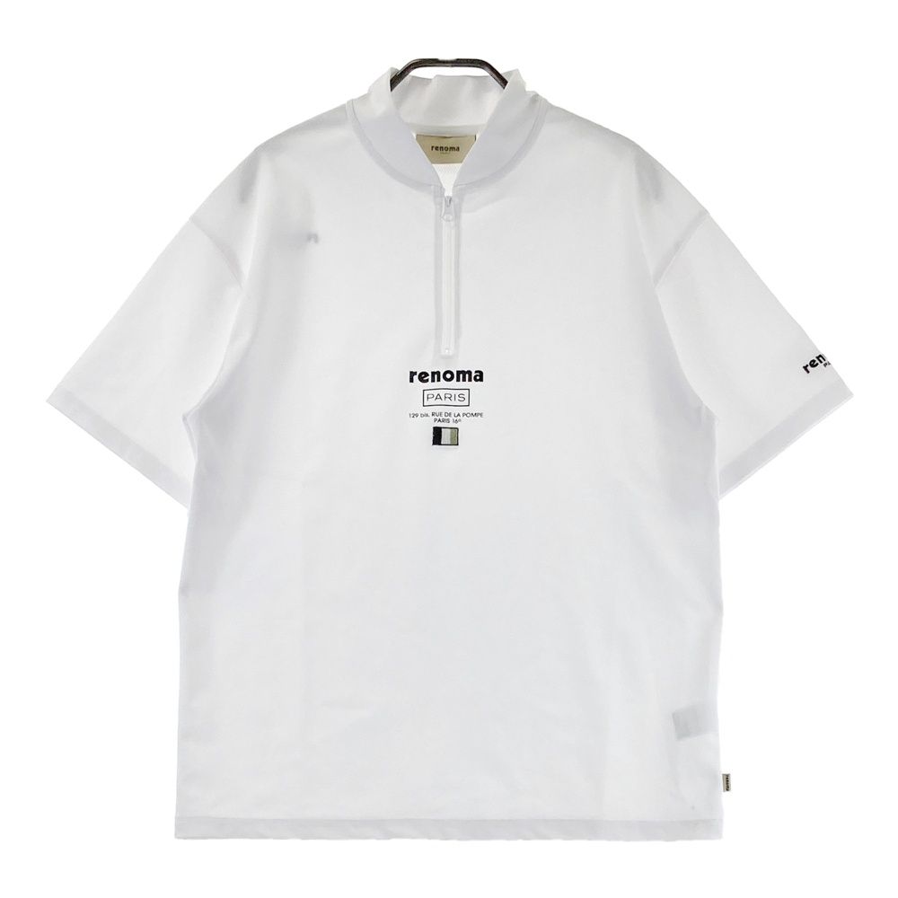 サイズ：S RENOMA GOLF レノマゴルフ ハーフジップ半袖Tシャツ