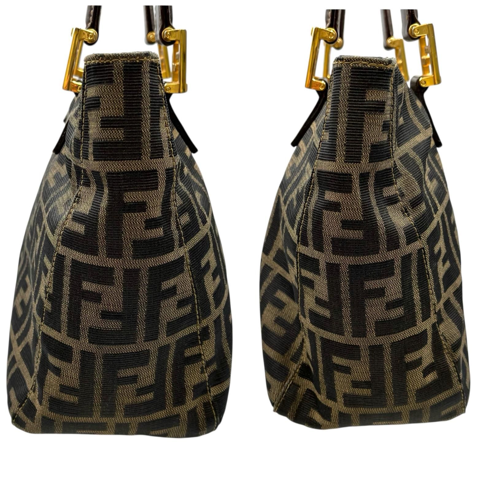 フェンディ FENDI ハンドバッグ ズッカ柄 トートバッグ キャンバス