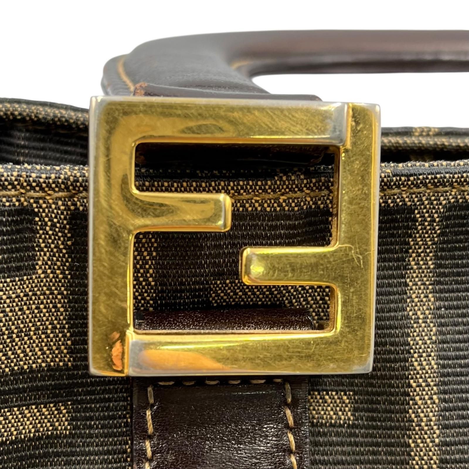 フェンディ FENDI ハンドバッグ ズッカ柄 トートバッグ キャンバス