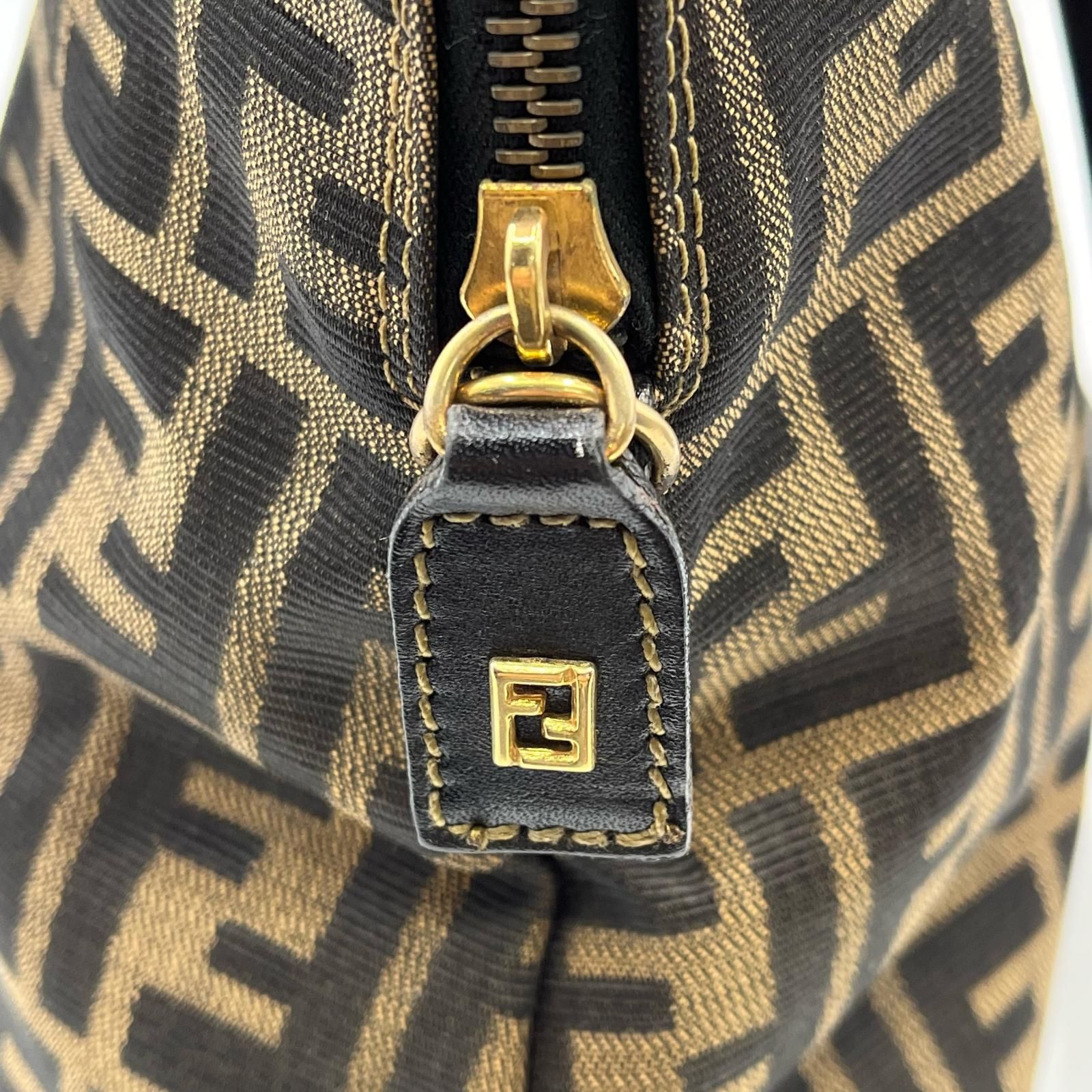 フェンディ FENDI ハンドバッグ ズッカ柄 149671 キャンバス ブラウン