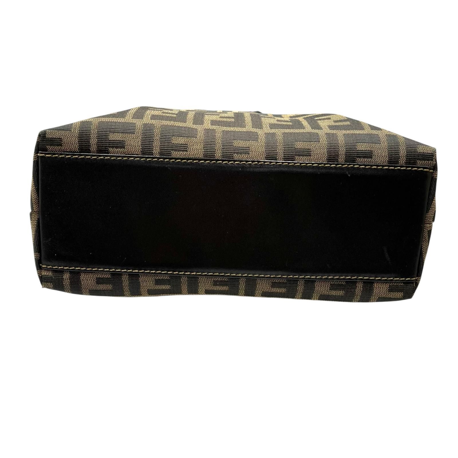 フェンディ FENDI ハンドバッグ ズッカ柄 149671 キャンバス ブラウン
