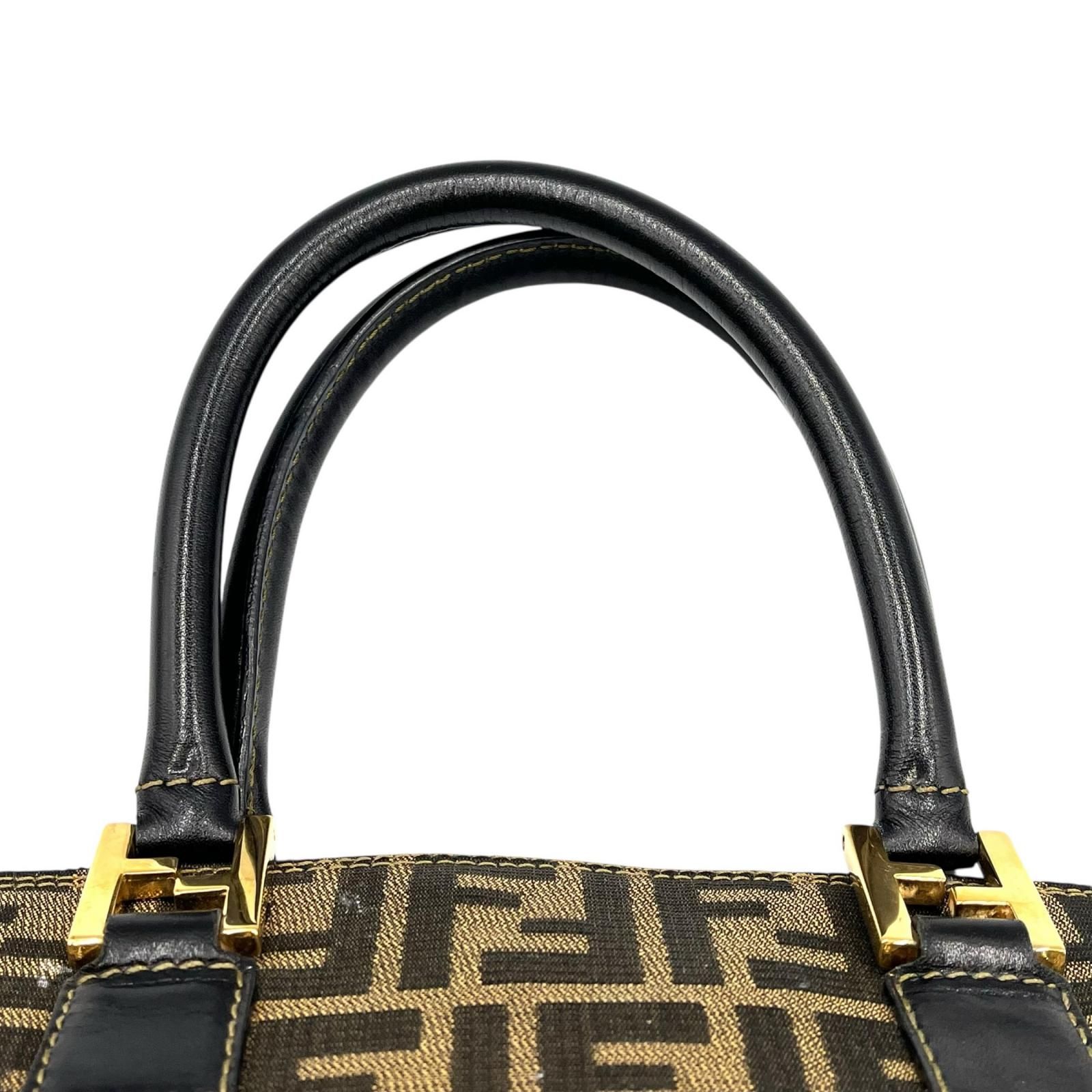 フェンディ FENDI ハンドバッグ ズッカ柄 149671 キャンバス ブラウン