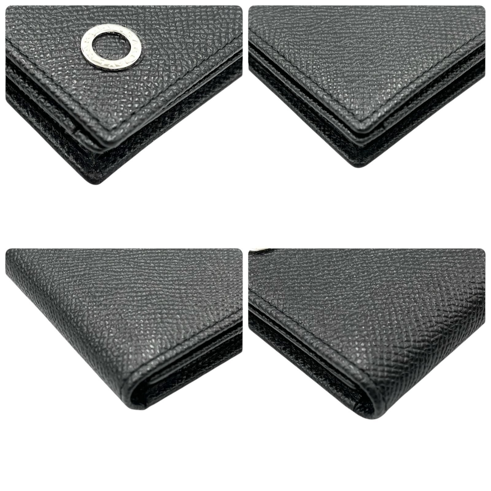 ブルガリ BVLGARI カードケース BULGARI BULGARI レザー ブラック