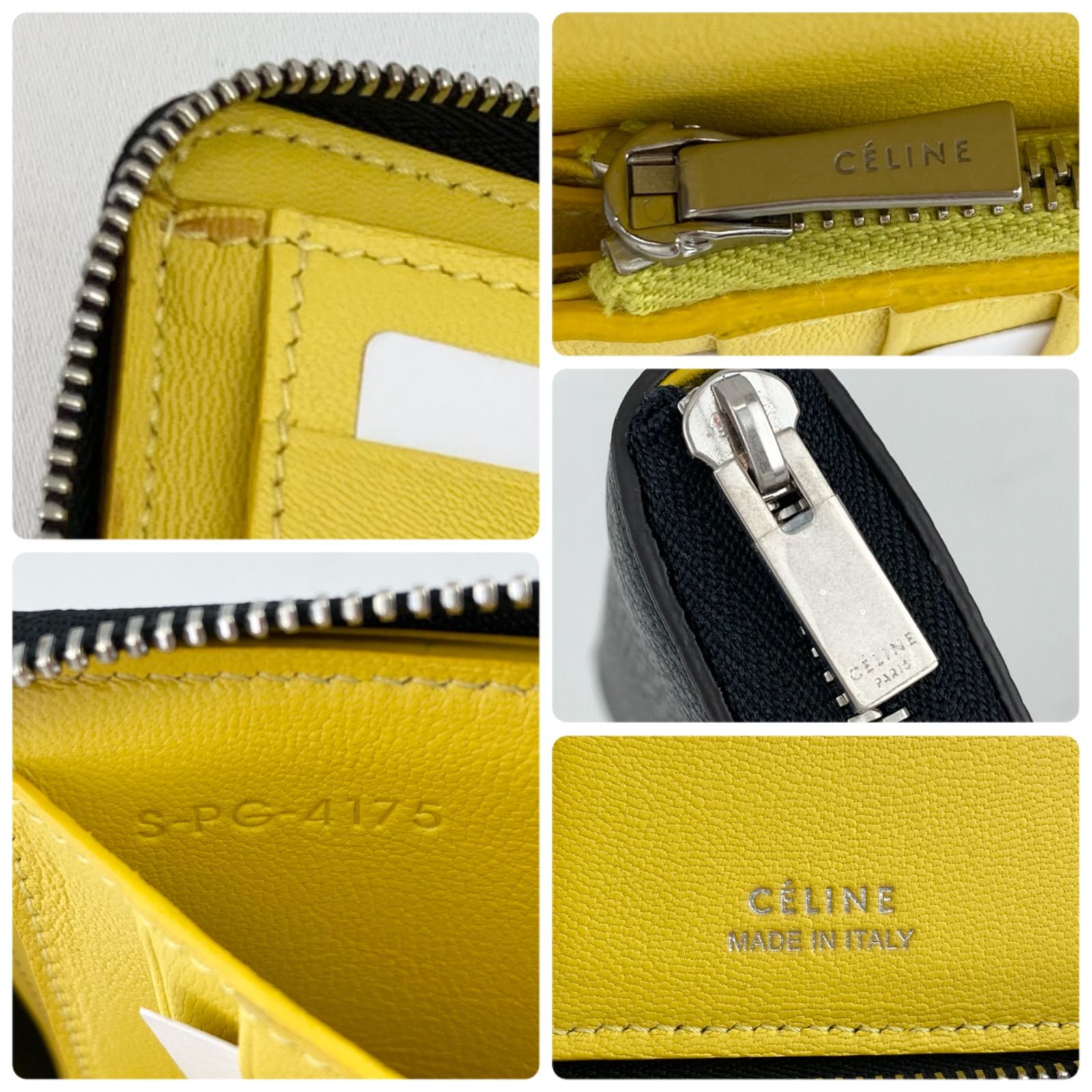 未使用】CELINE セリーヌ ミディアム ジップアラウンド レザー