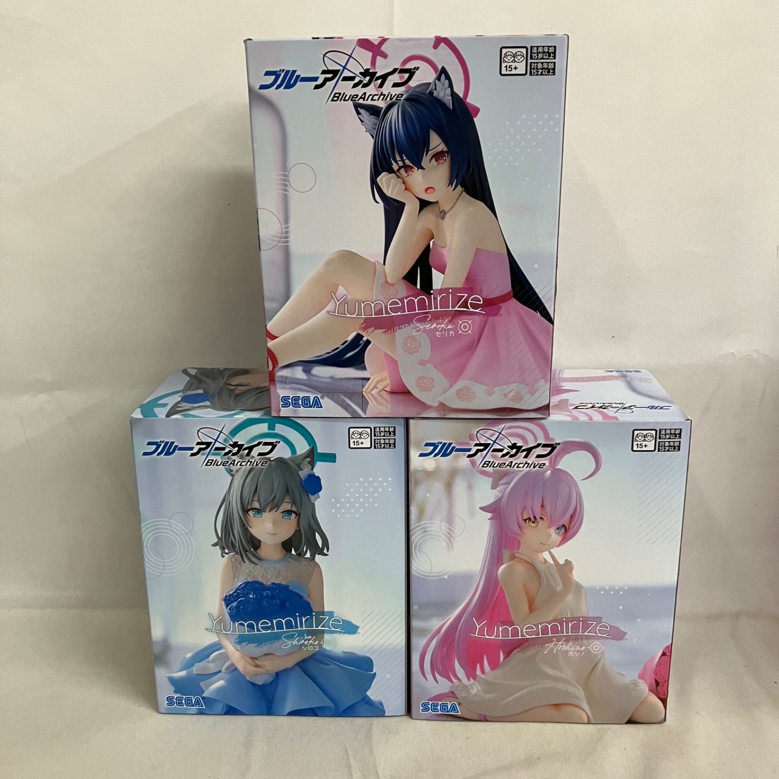 未開封 ブルーアーカイブ Yumemirize シロコ セリカ ホシノ フィギュア