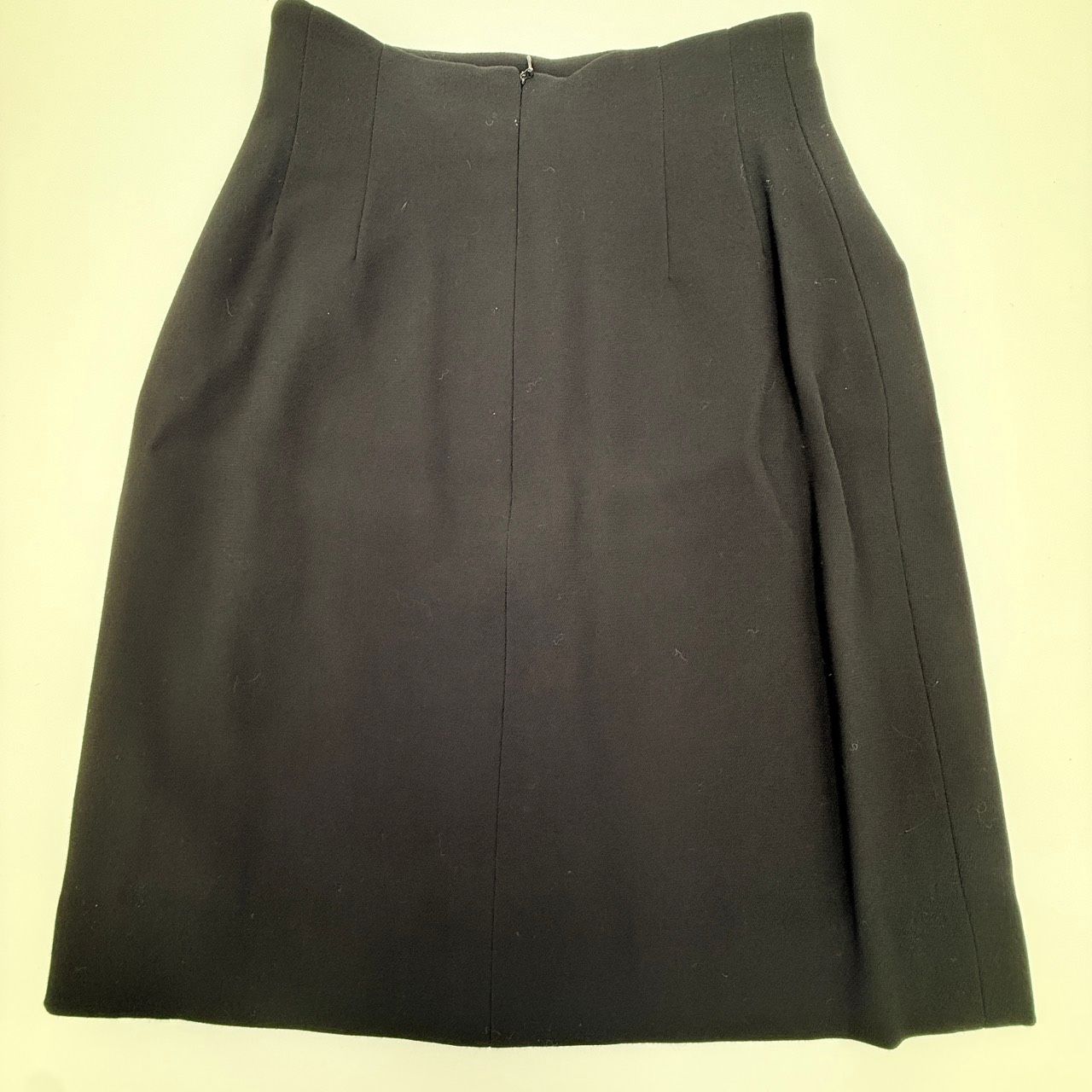 HERMES（エルメス）ウール ミディ丈フレアスカート ブラック サイズ36