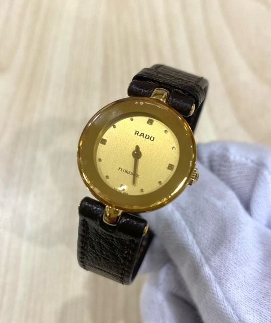 稼働品 ラドー RADO フローレンス 153.3678.2 クォーツ QZ 革ベルト