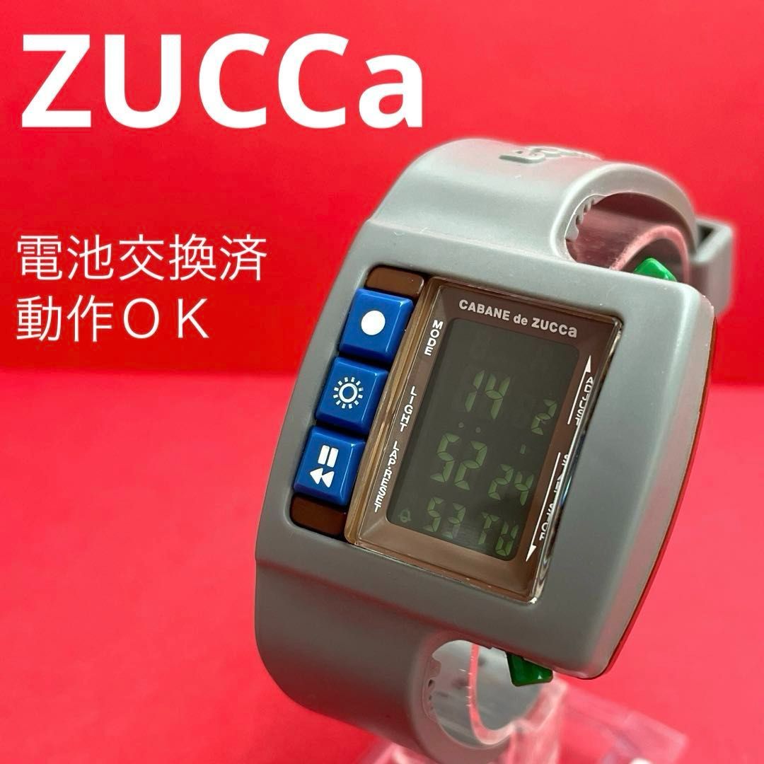 CABANE de ZUCCa W621-4000 グレー デジタル腕時計 QZクォーツ SEIKO