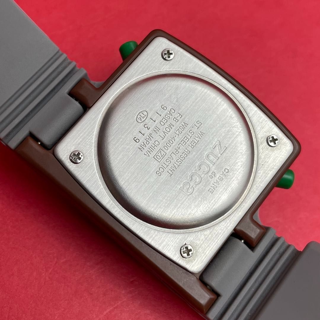 CABANE de ZUCCa W621-4000 グレー デジタル腕時計 QZクォーツ SEIKO