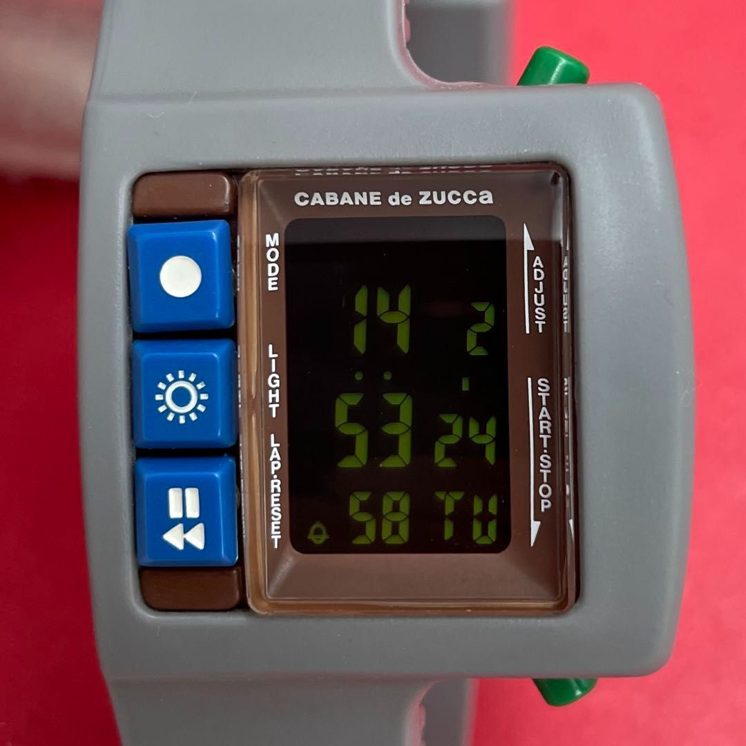 CABANE de ZUCCa W621-4000 グレー デジタル腕時計 QZクォーツ SEIKO