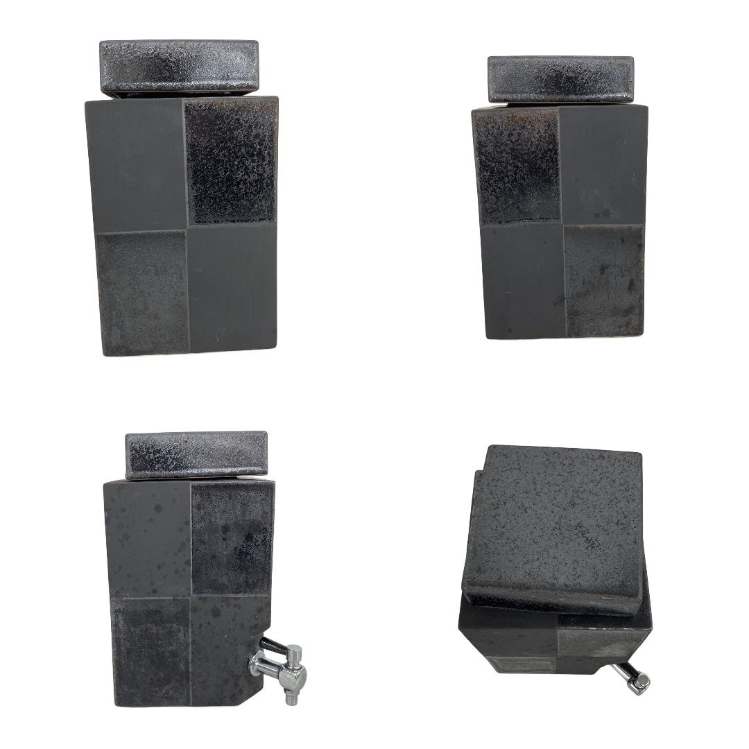 常滑焼 黒市松 焼酎サーバー 3L 伝統工芸品 和食器 陶磁器 インテリア