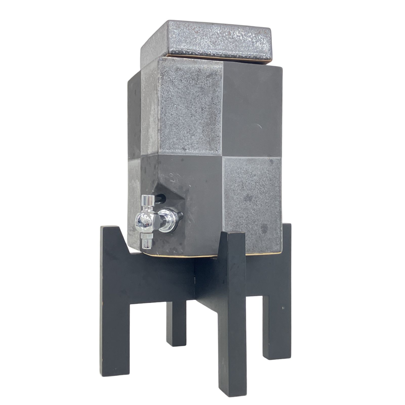 常滑焼 黒市松 焼酎サーバー 3L 伝統工芸品 和食器 陶磁器 インテリア