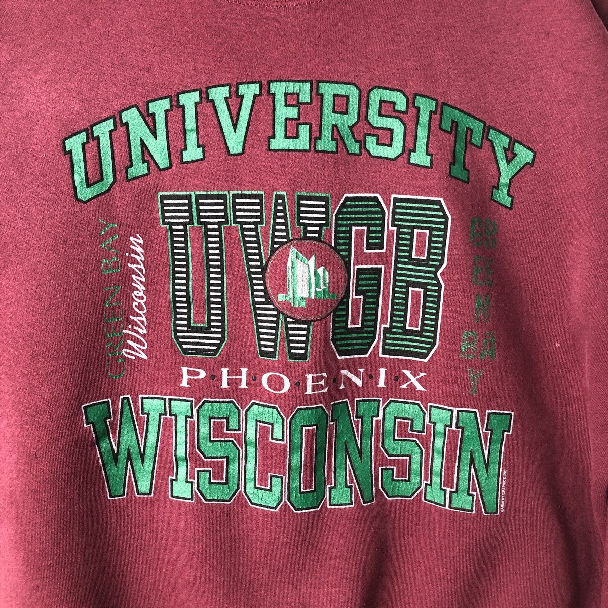 古着 90年代 Santee WISCONSIN ウィスコンシン大学 カレッジスウェット