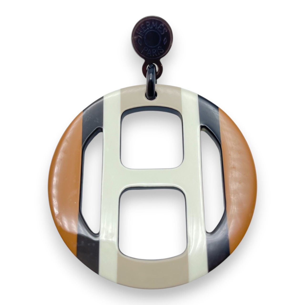 エルメス Hエキップ ピアス サーブル バッファローホーン - メルカリ