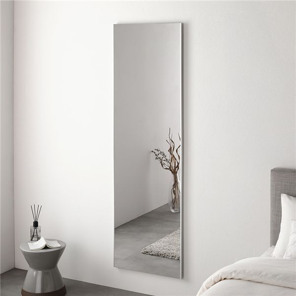 割れない ミラー フィルムミラー 約50×160cm シルバー 超軽量 壁掛け