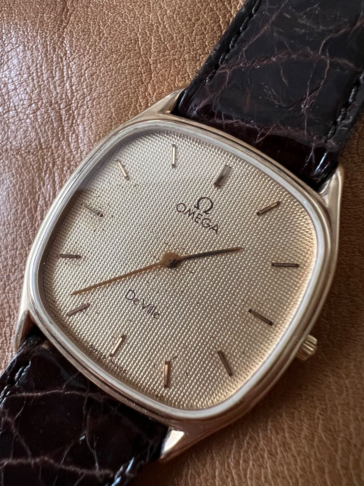 ジャンク品！オメガ OMEGA☆デビル☆デヴィル☆メンズ 時計☆スクエア