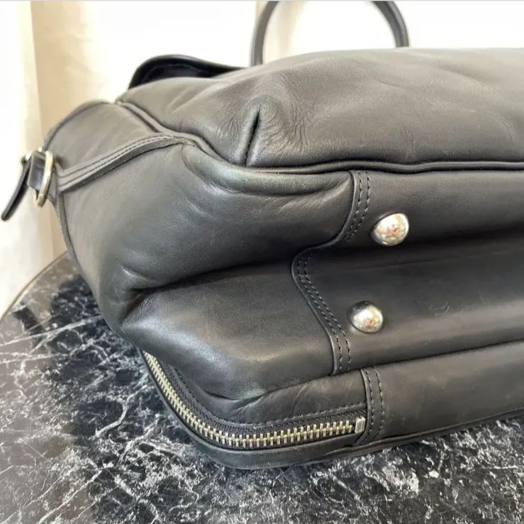 ショルダー紐欠品】SOMES SADDLE ソメスサドル 黒 レザー ビジネス