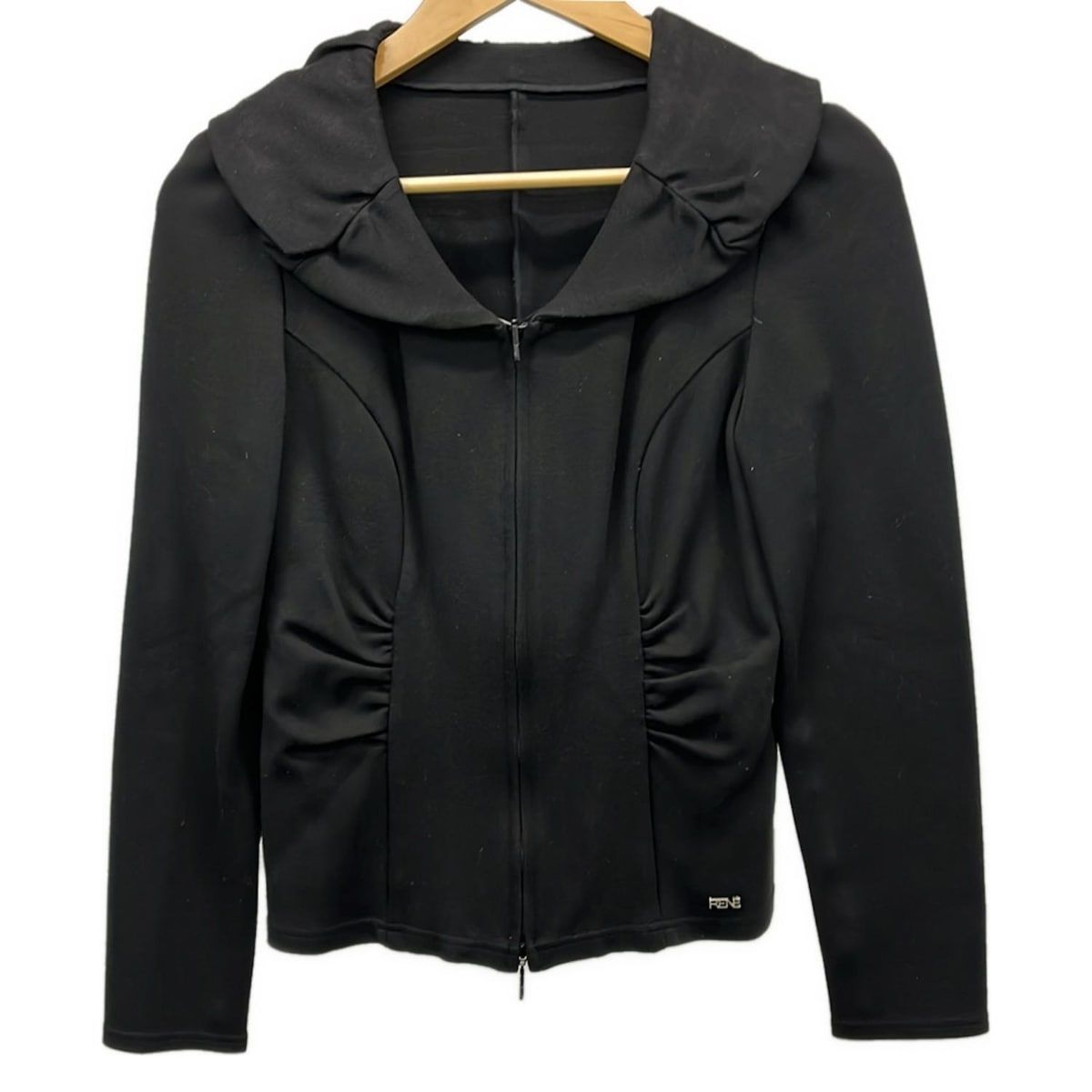 Rene(ルネ) ジャケット サイズ36 S レディース - 黒 長袖/ダブルジップ