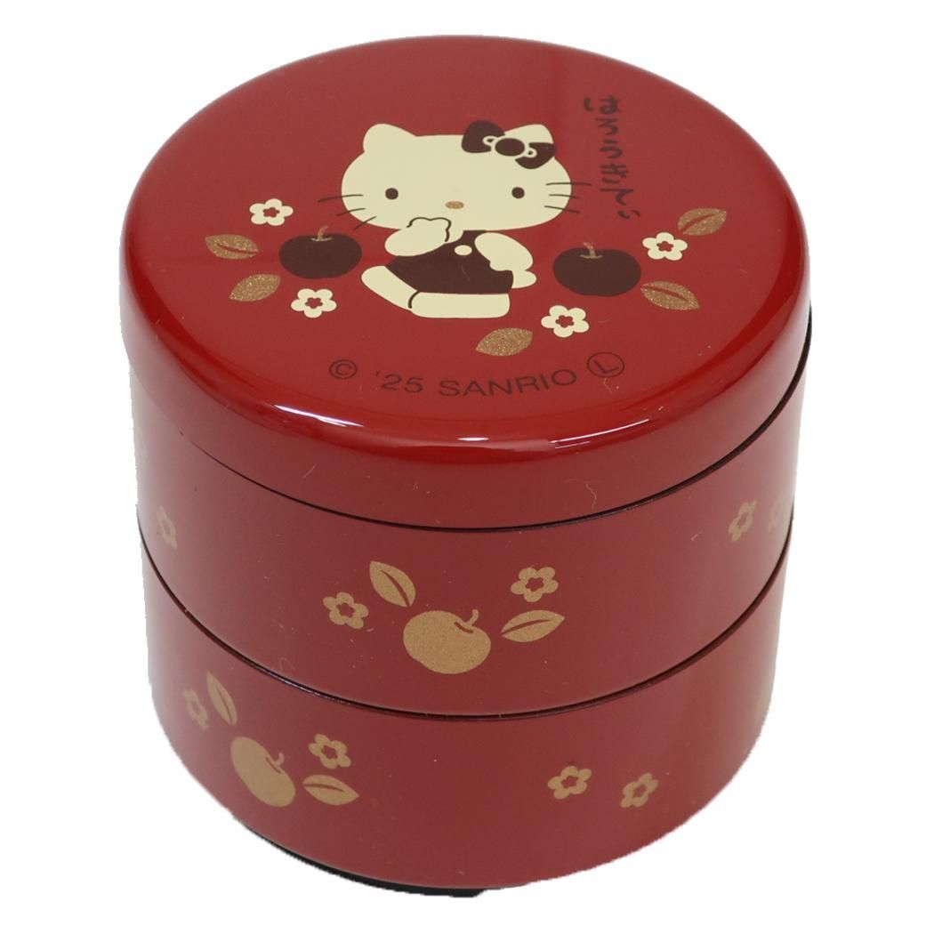 ハローキティ ミニ重箱 ミニお重 赤 はろうきてぃ花林檎 サンリオ 金正