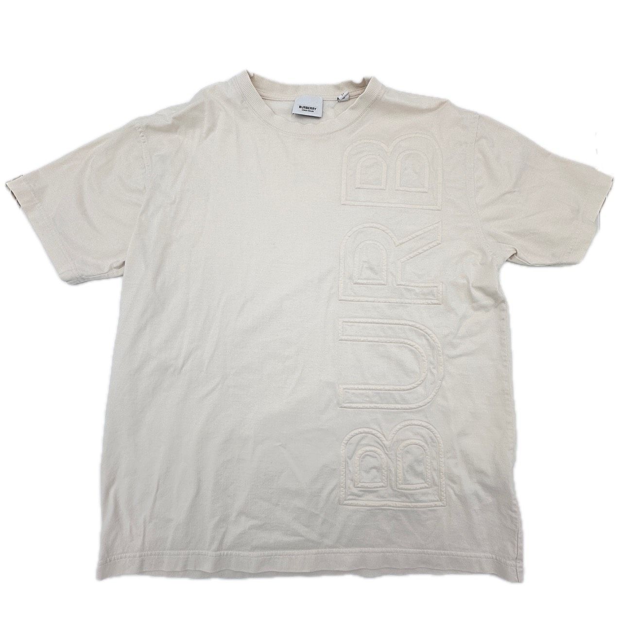 BURBERRY（バーバリー）エンボス ビッグロゴ オーバーサイズ Tシャツ 