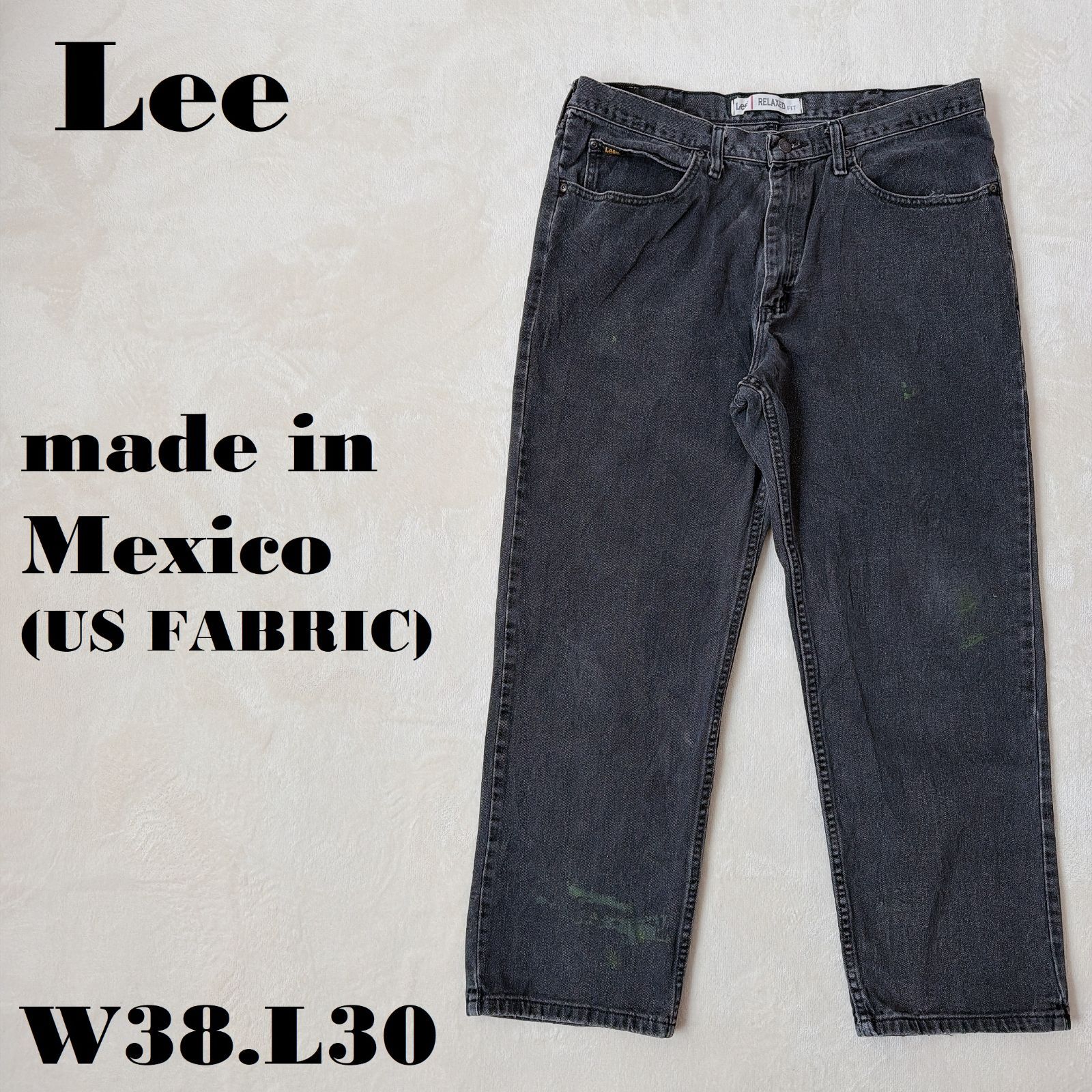 Lee メキシコ製（US Fabric） W38L30 2055508 フェード ブラックデニム 
